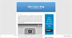 Desktop Screenshot of misslizzys.wordpress.com