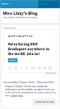 Mobile Screenshot of misslizzys.wordpress.com