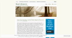 Desktop Screenshot of marysmoments.wordpress.com