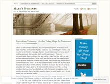 Tablet Screenshot of marysmoments.wordpress.com