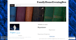 Desktop Screenshot of familyhomeeveningbox.wordpress.com