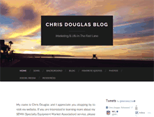 Tablet Screenshot of chrisdouglasblog.wordpress.com