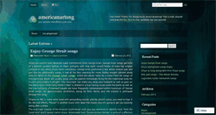 Desktop Screenshot of americanartsng.wordpress.com