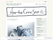 Tablet Screenshot of howthecrowseesit.wordpress.com