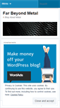 Mobile Screenshot of farbeyondmetal.wordpress.com