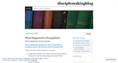 Desktop Screenshot of disciplemakingblog.wordpress.com