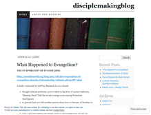 Tablet Screenshot of disciplemakingblog.wordpress.com