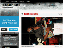 Tablet Screenshot of csharpband.wordpress.com