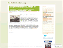 Tablet Screenshot of modelleisenbahnportal.wordpress.com