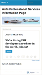 Mobile Screenshot of antaservices.wordpress.com