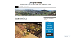 Desktop Screenshot of cheapslofood.wordpress.com