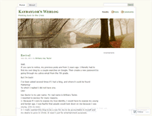 Tablet Screenshot of kaybaylor.wordpress.com
