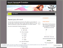 Tablet Screenshot of hamasakiayumi.wordpress.com
