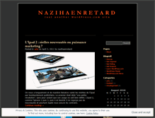 Tablet Screenshot of nazihaenretard.wordpress.com