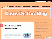 Tablet Screenshot of cosasdedosblog.wordpress.com