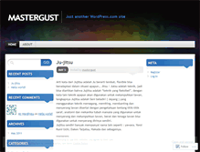 Tablet Screenshot of mastergust.wordpress.com