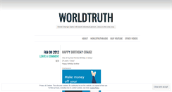 Desktop Screenshot of ourworldtruth.wordpress.com