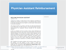 Tablet Screenshot of pareimbursement.wordpress.com