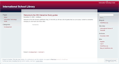 Desktop Screenshot of isnlibrary.wordpress.com