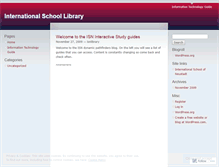 Tablet Screenshot of isnlibrary.wordpress.com