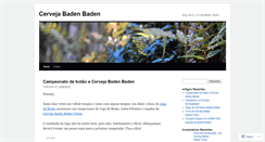 Desktop Screenshot of cervejabadenbaden.wordpress.com