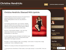 Tablet Screenshot of christinahendricks.wordpress.com