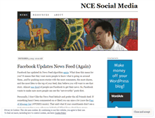 Tablet Screenshot of ncesocialmedia.wordpress.com