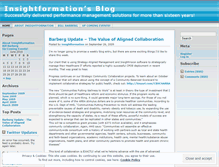 Tablet Screenshot of insightformation.wordpress.com