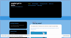 Desktop Screenshot of englishgirlintx.wordpress.com