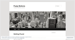 Desktop Screenshot of fuzzynotions.wordpress.com