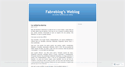 Desktop Screenshot of fabreblog.wordpress.com