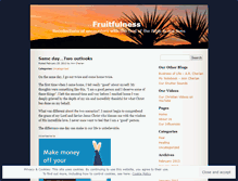 Tablet Screenshot of fruitfulness.wordpress.com