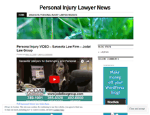 Tablet Screenshot of personalinjurynews.wordpress.com