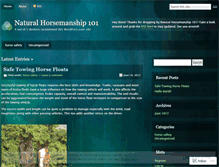 Tablet Screenshot of naturalhorsemanshiphq.wordpress.com