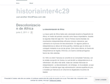 Tablet Screenshot of historiainter4c29.wordpress.com