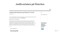 Desktop Screenshot of antikvariatenpaosterlen.wordpress.com
