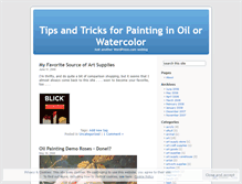 Tablet Screenshot of paintingdemonstrations.wordpress.com