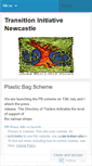 Mobile Screenshot of newcastletransition.wordpress.com