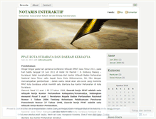 Tablet Screenshot of notarisinteraktif.wordpress.com