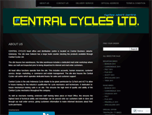 Tablet Screenshot of centralcycles.wordpress.com