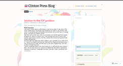 Desktop Screenshot of clintonpress.wordpress.com