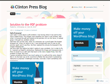 Tablet Screenshot of clintonpress.wordpress.com