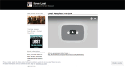 Desktop Screenshot of ilovelost.wordpress.com