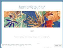 Tablet Screenshot of fashionistayoon.wordpress.com