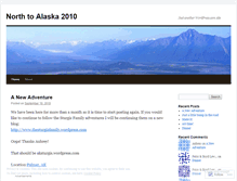Tablet Screenshot of northtoalaska2010.wordpress.com