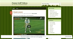 Desktop Screenshot of funnygolfvideos.wordpress.com