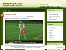 Tablet Screenshot of funnygolfvideos.wordpress.com