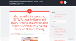 Desktop Screenshot of kalyanaramgurumurthy.wordpress.com