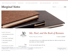 Tablet Screenshot of marginalnotes.wordpress.com
