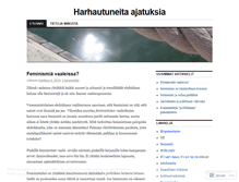 Tablet Screenshot of harhautuksia.wordpress.com
